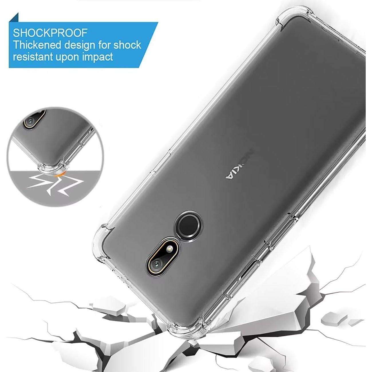 Funda protectora TPU transparente para Nokia 4.2 - Sidande