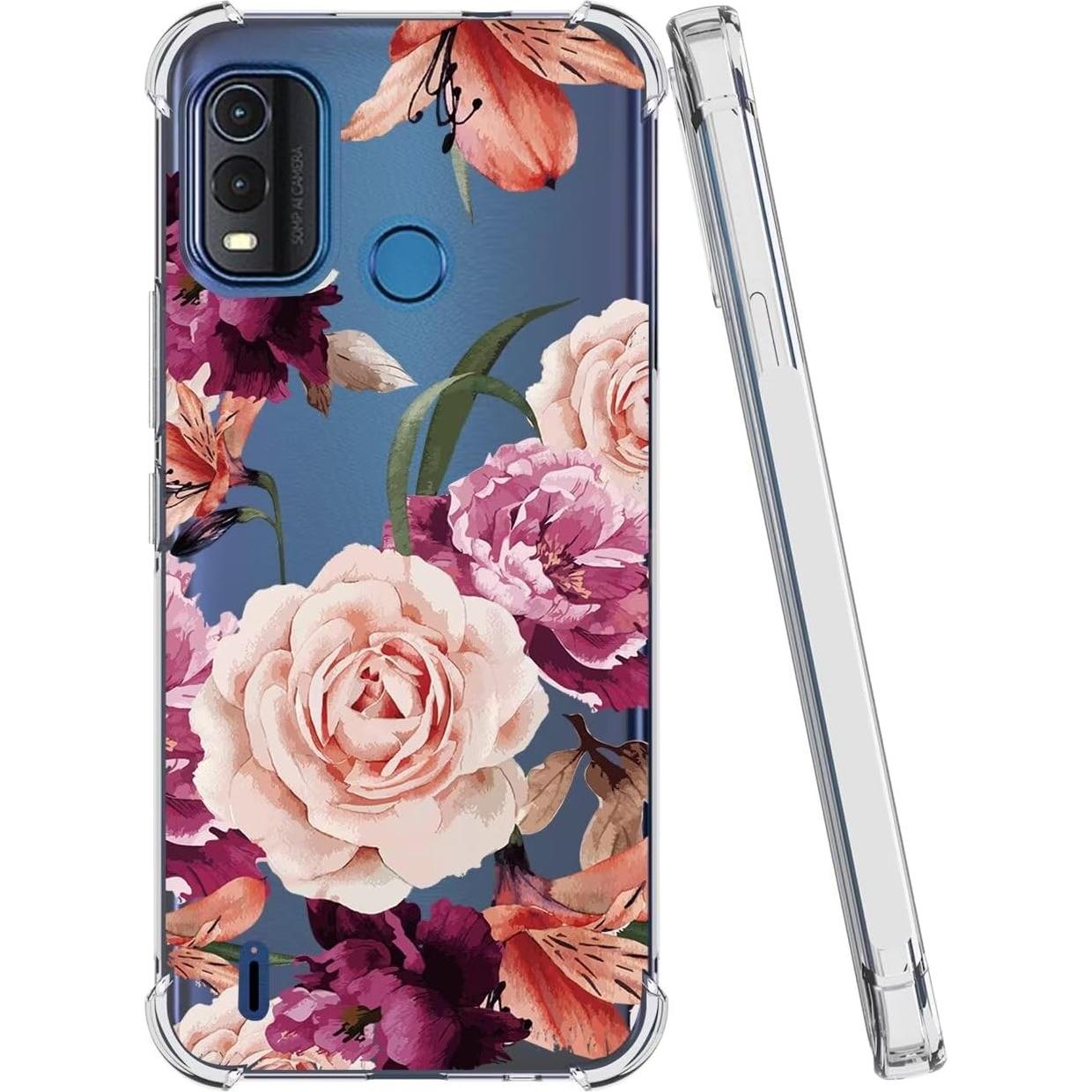 Funda protectora TPU Nokia G11 Plus - Floral Púrpura