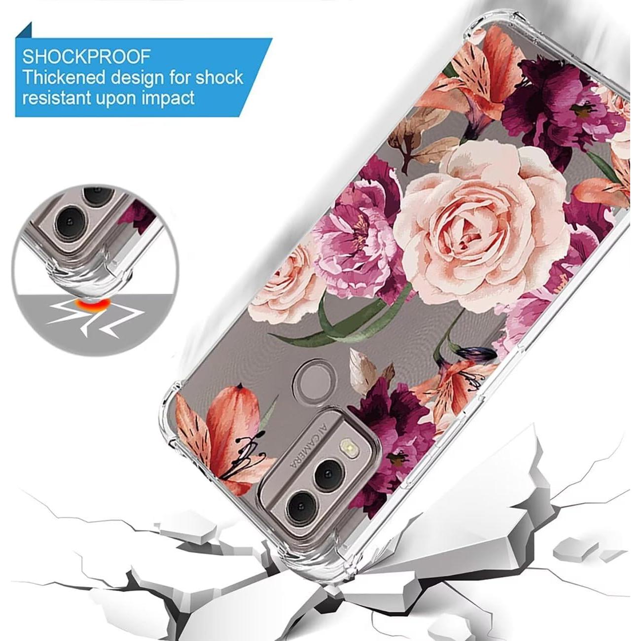 Funda protectora TPU Nokia G11 Plus - Floral Púrpura