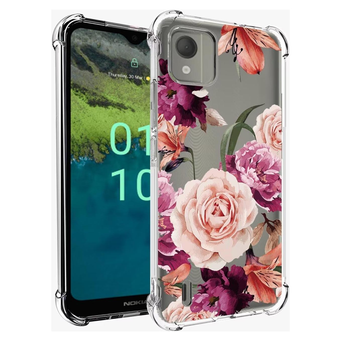 Funda Protectora TPU Floral para Nokia C110 6.3" - Sidande