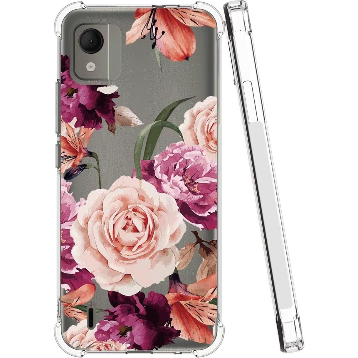Funda Protectora TPU Floral para Nokia C110 6.3" - Sidande