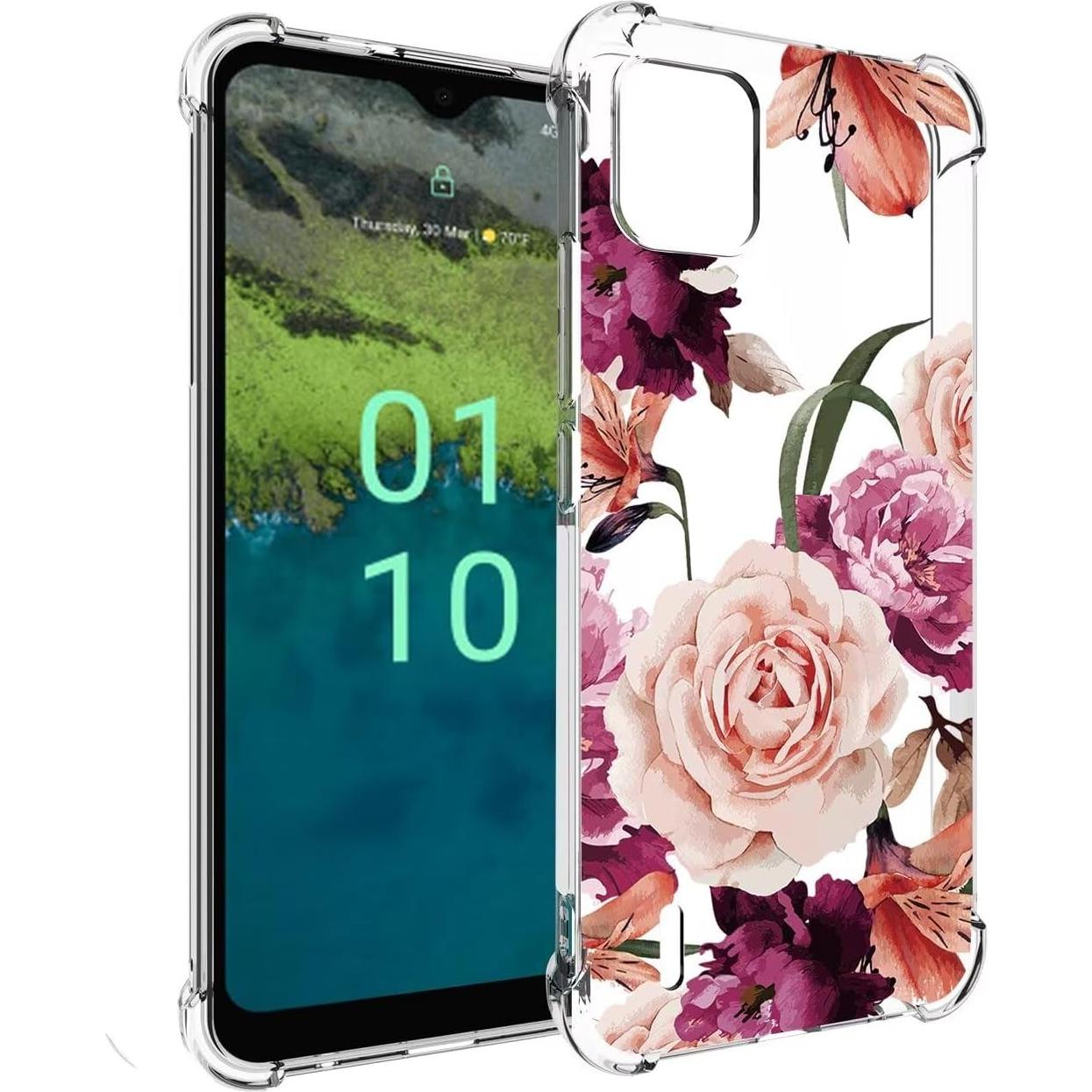 Funda Protectora TPU Floral para Nokia C110 6.3" - Sidande