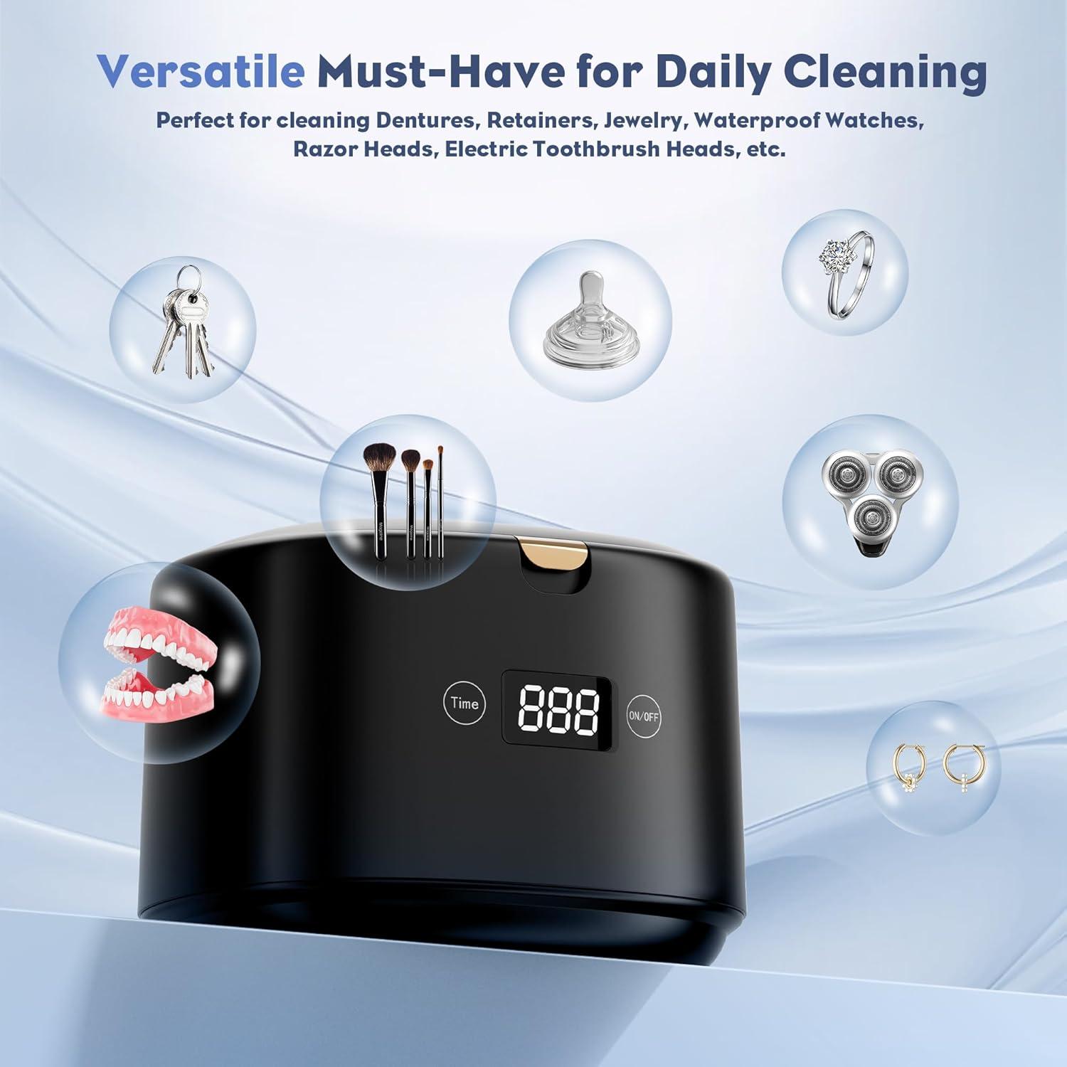 Limpiador Ultrasónico FTCIRA 30W 230ml para Joyería y Dentaduras