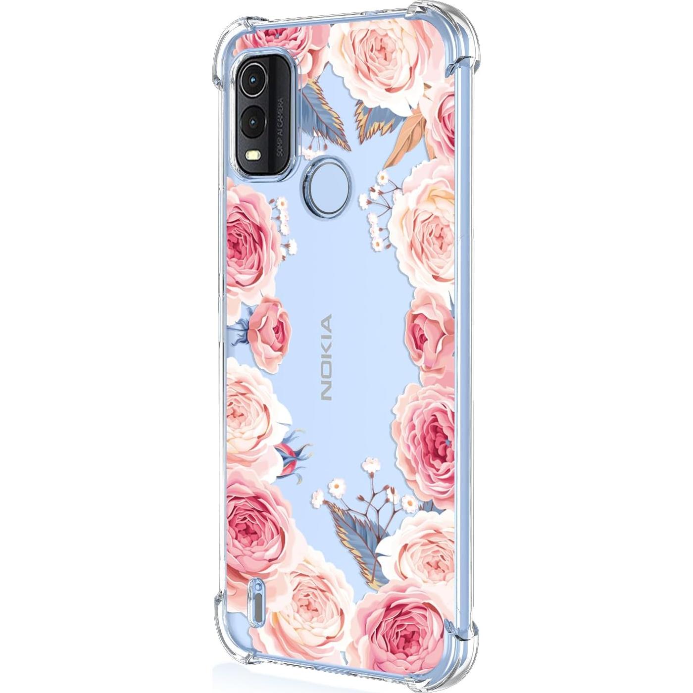 Funda TPU Floral Rosa para Nokia G11 Plus - Protección Antigolpes
