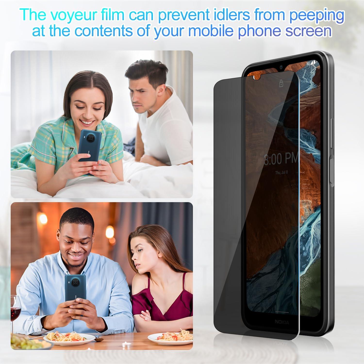 Protector de Pantalla Privado 3 Pack Lokyoo para Nokia G300 5G