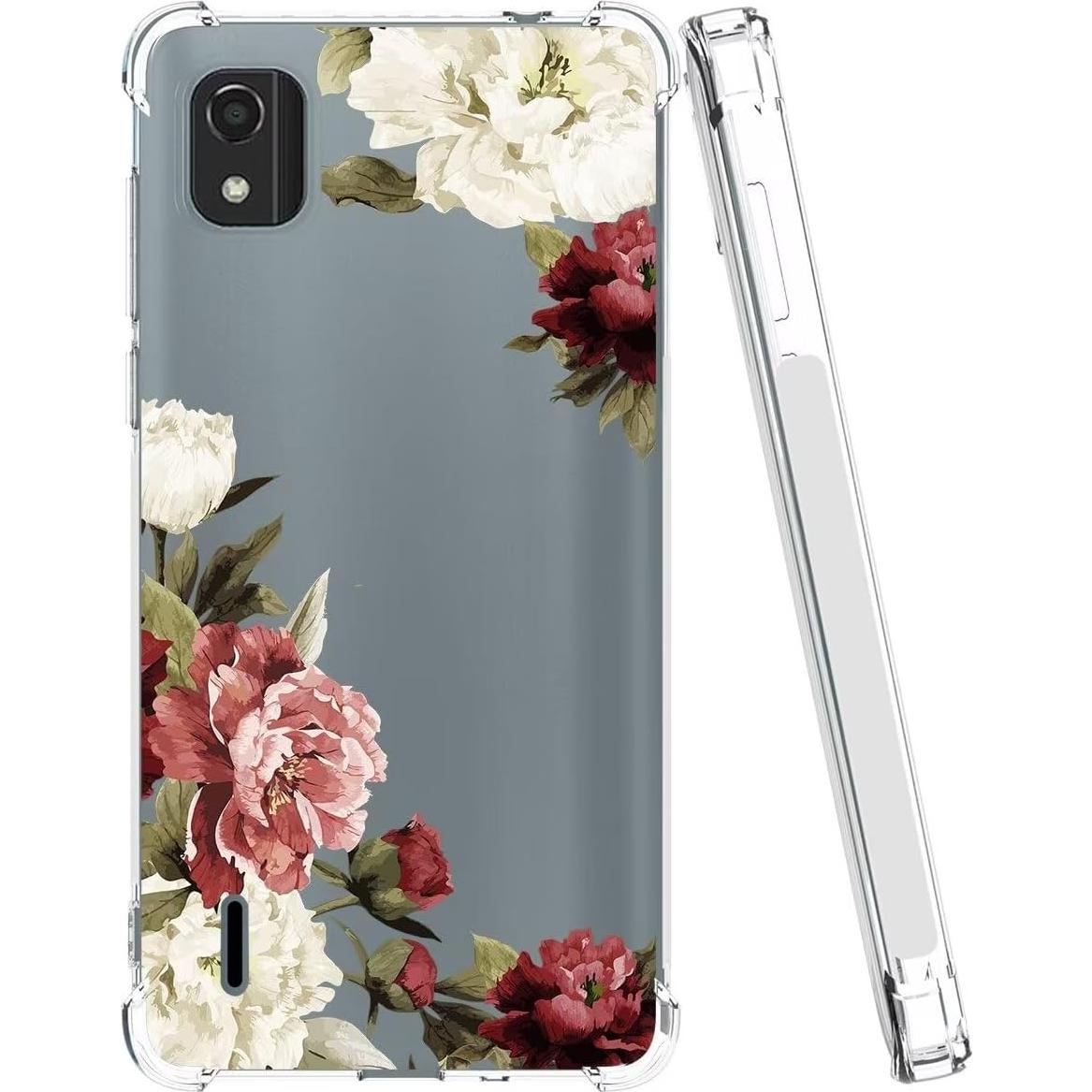 Funda TPU Transparente para Nokia C2 2da Edición 5.7" Floral