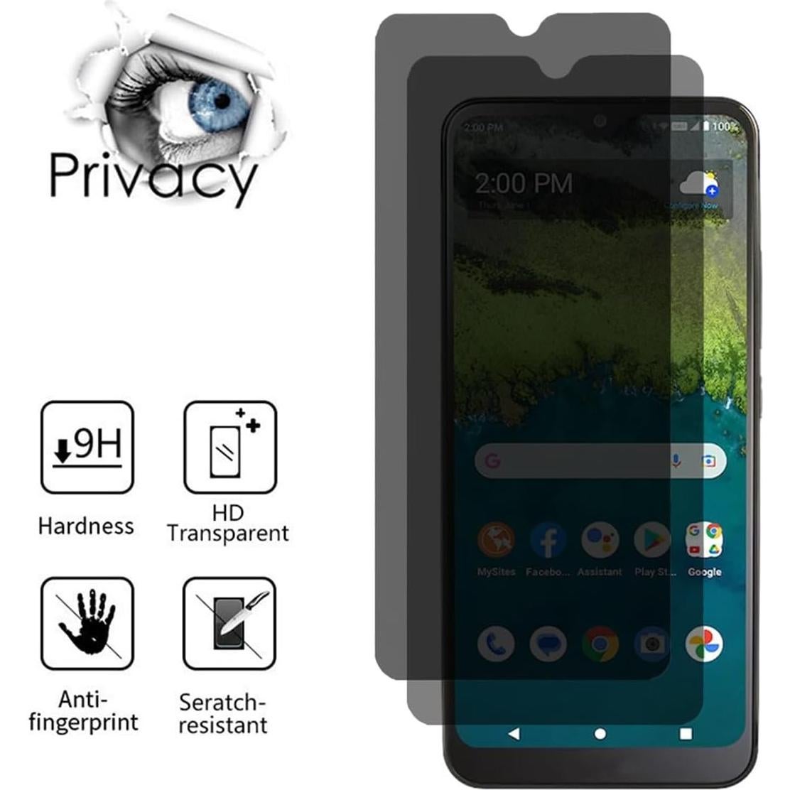 Protector de Pantalla Privado AISELAN para Nokia C110 2 Pcs