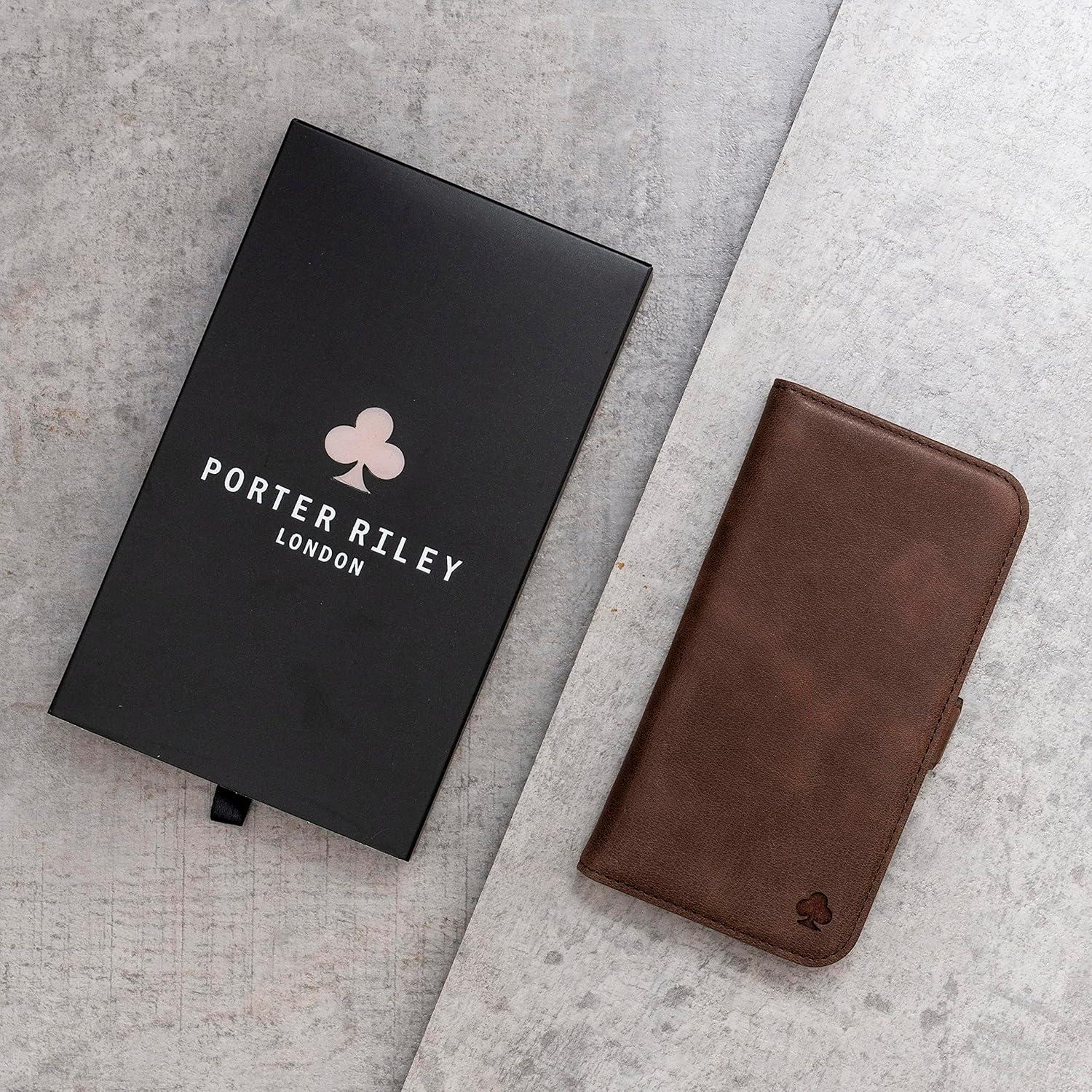 Funda de Cuero Porter Riley para Samsung Galaxy S25 - Marrón