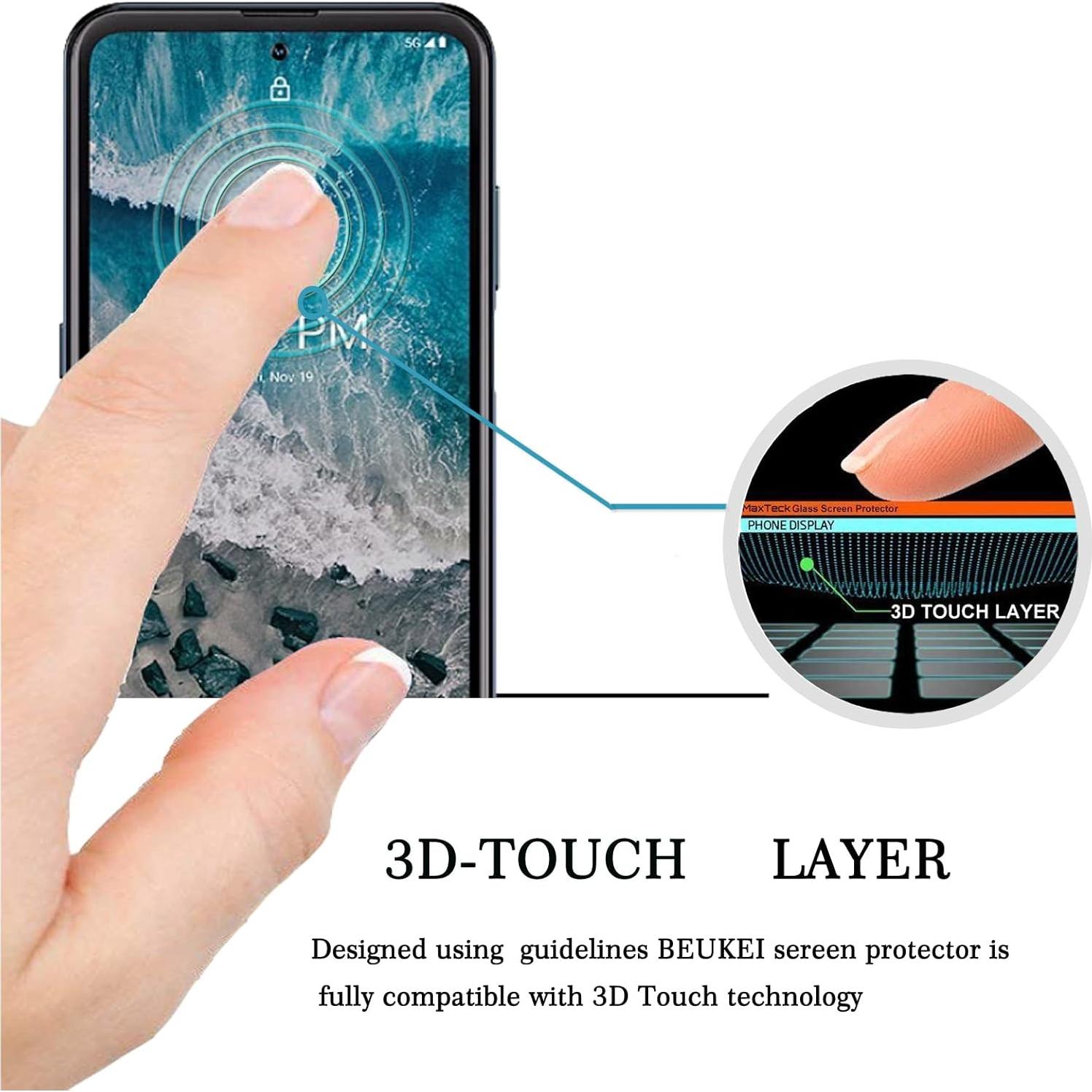 Protector de Pantalla Vidrio Templado Beukei para Nokia X100 - 3 Pzas