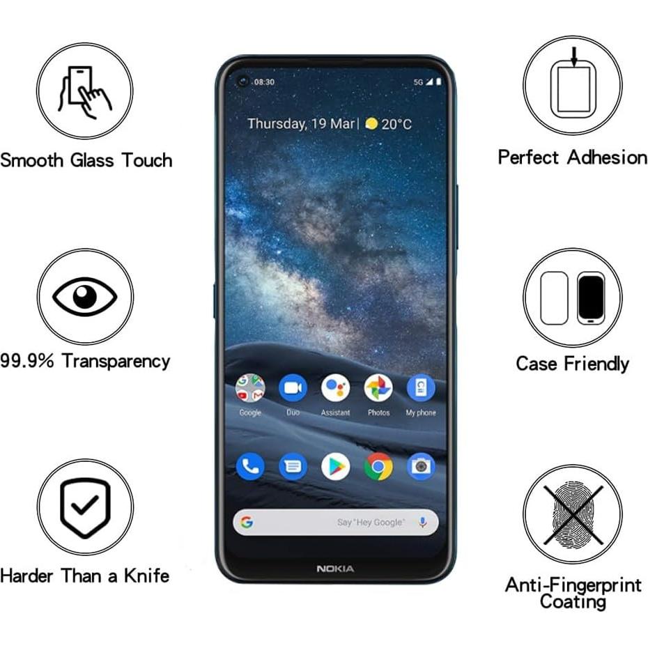 Protector de Pantalla Vidrio Templado Nokia 8.3 Ultra Resistente