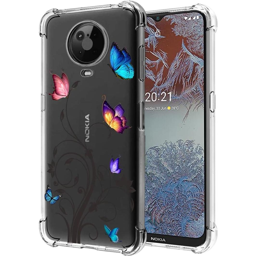 Funda TPU Transparente para Nokia G10/G20 - Mariposa