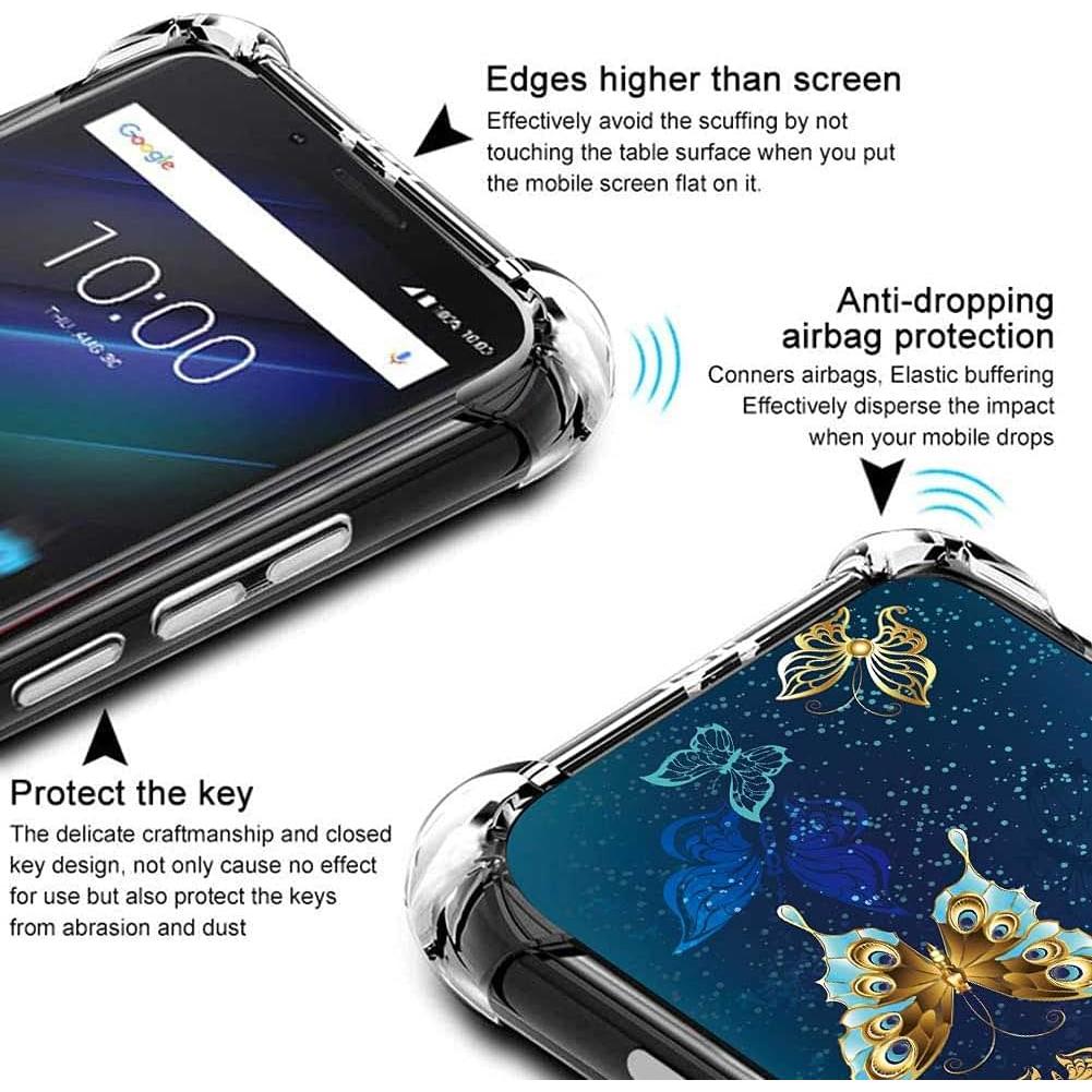 Funda TPU delgada FollmeAir para Nokia C300 4G 2023 - Mariposa