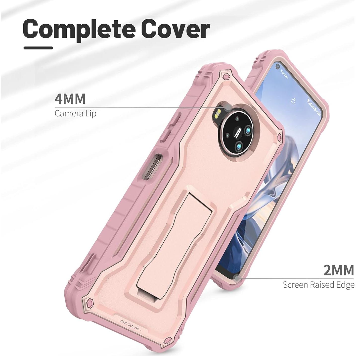 Funda ExoGuard Rosa para Nokia 8 V 5G UW y 8.3 con Soporte