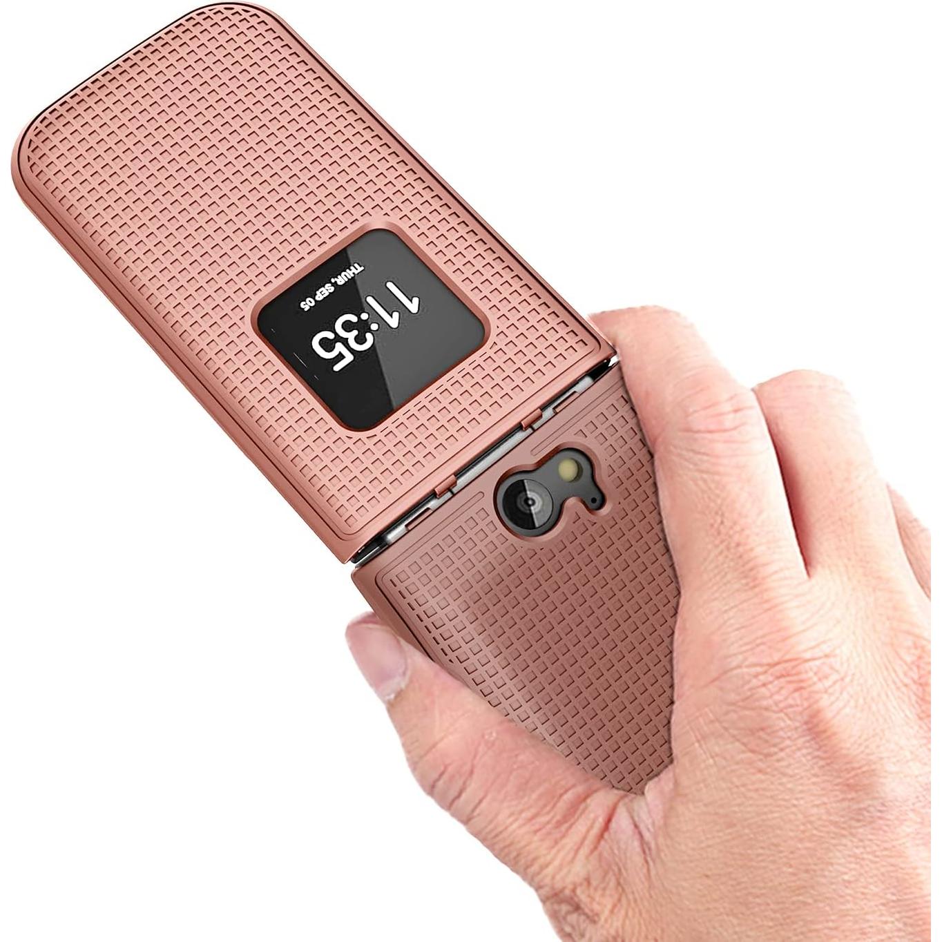 Funda Dura Nakedcellphone Rosa Dorado para Nokia 2720 V