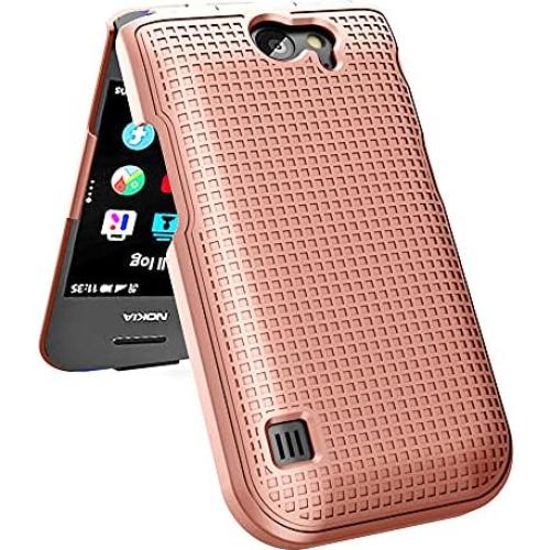 Funda Dura Nakedcellphone Rosa Dorado para Nokia 2720 V