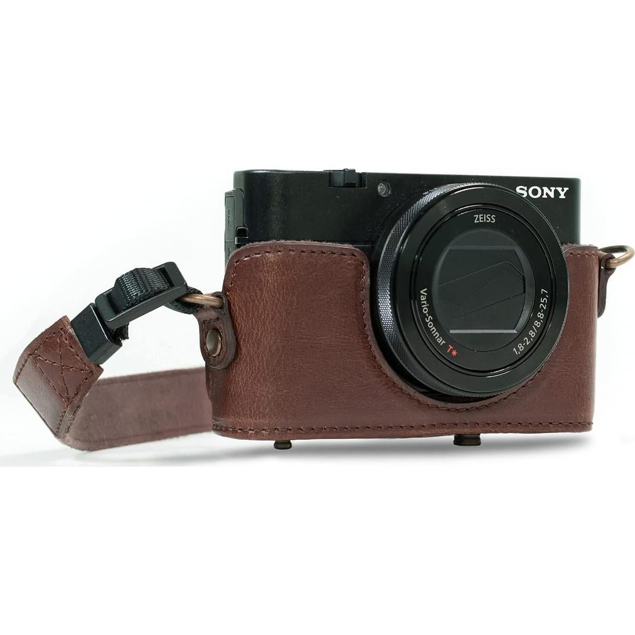 Funda de cámara de cuero MegaGear para Sony Cyber-Shot RX100