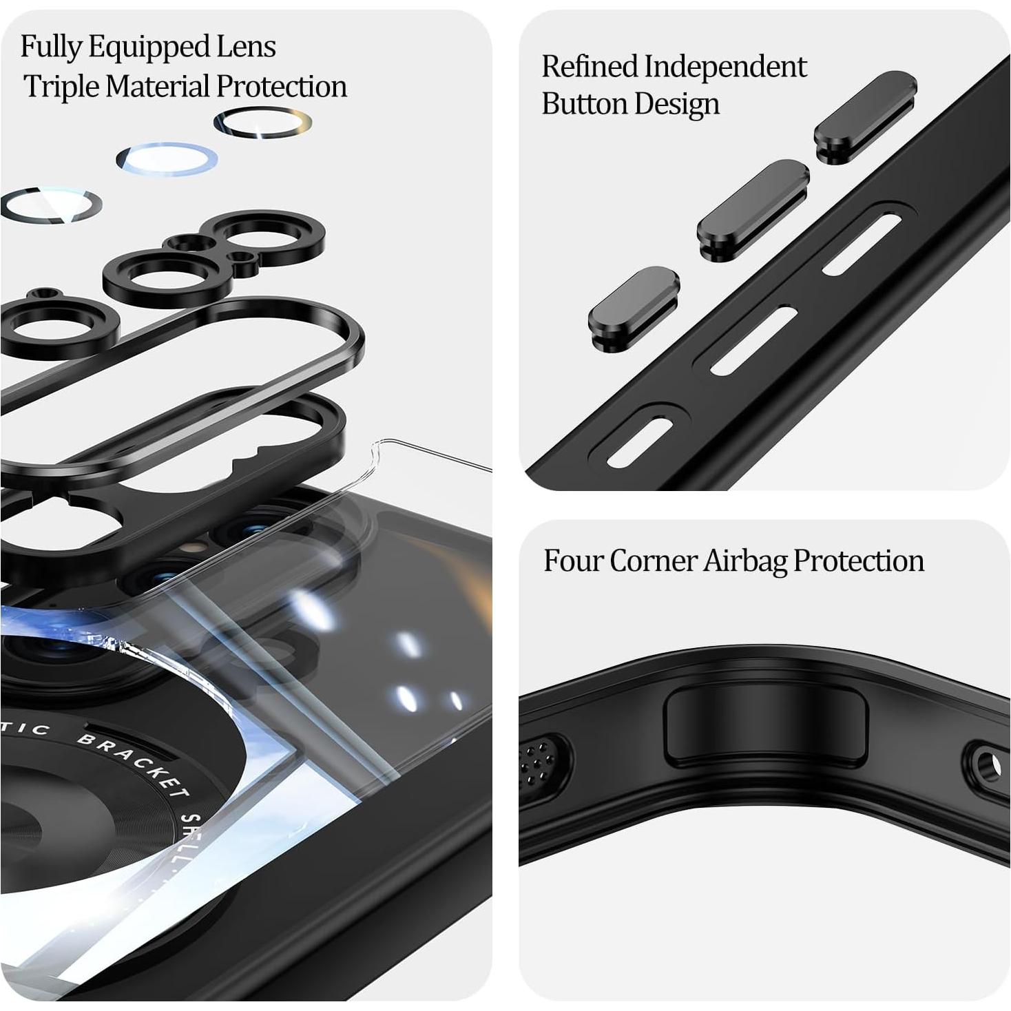 Funda Magnética Sony Xperia 1 VI con Soporte 360° - Negra