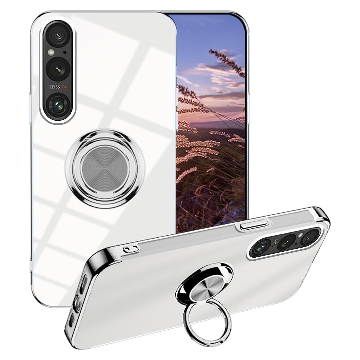 Funda Transparente con Soporte Magnético para Sony Xperia 1 VII