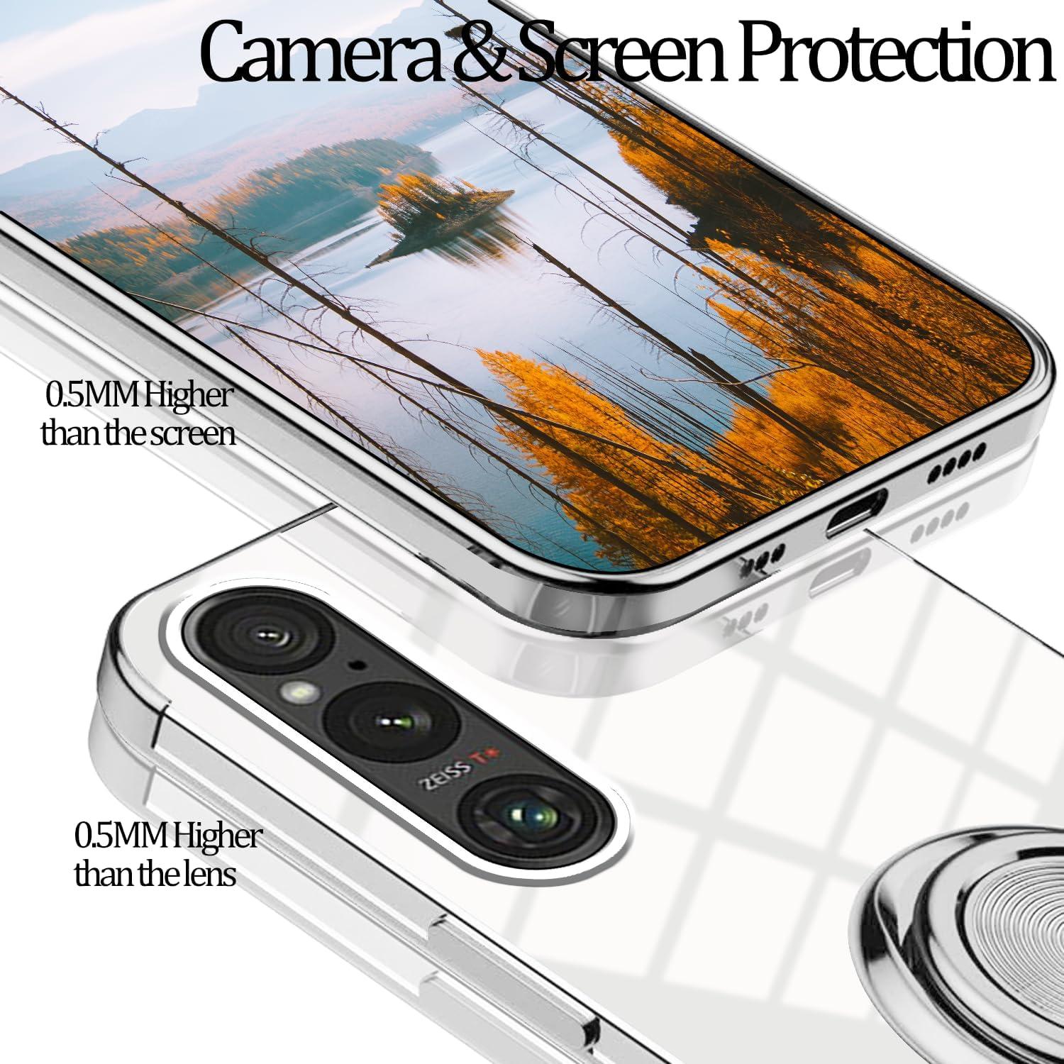 Funda Transparente con Soporte Magnético para Sony Xperia 1 VII