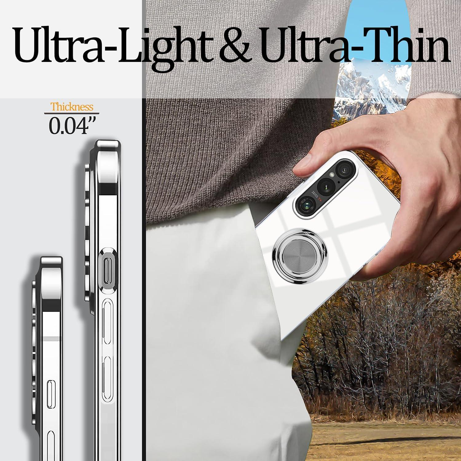 Funda Transparente con Soporte Magnético para Sony Xperia 1 VII