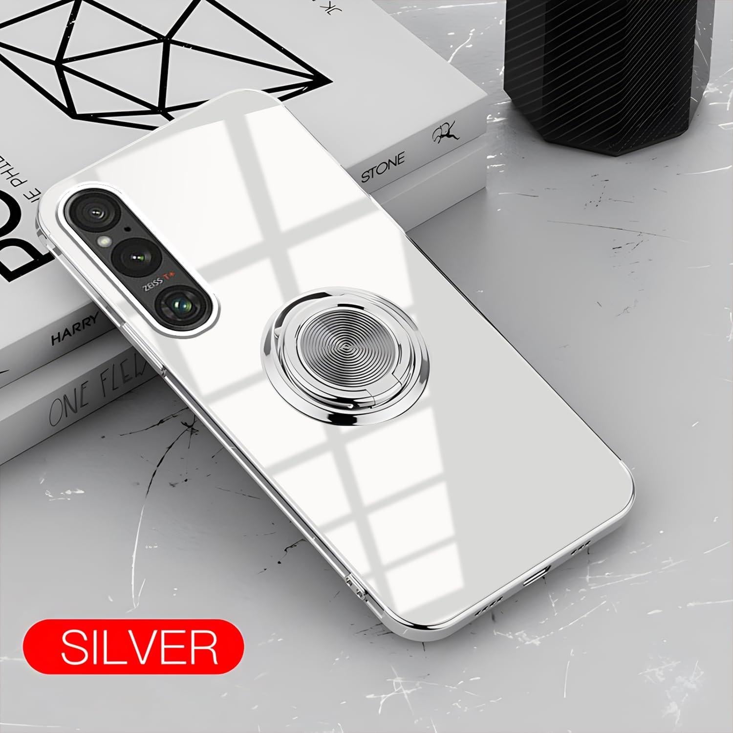 Funda Transparente con Soporte Magnético para Sony Xperia 1 VII