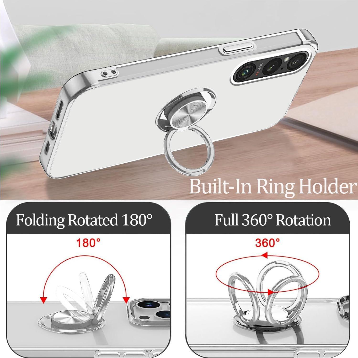 Funda Transparente con Soporte Magnético para Sony Xperia 1 VII