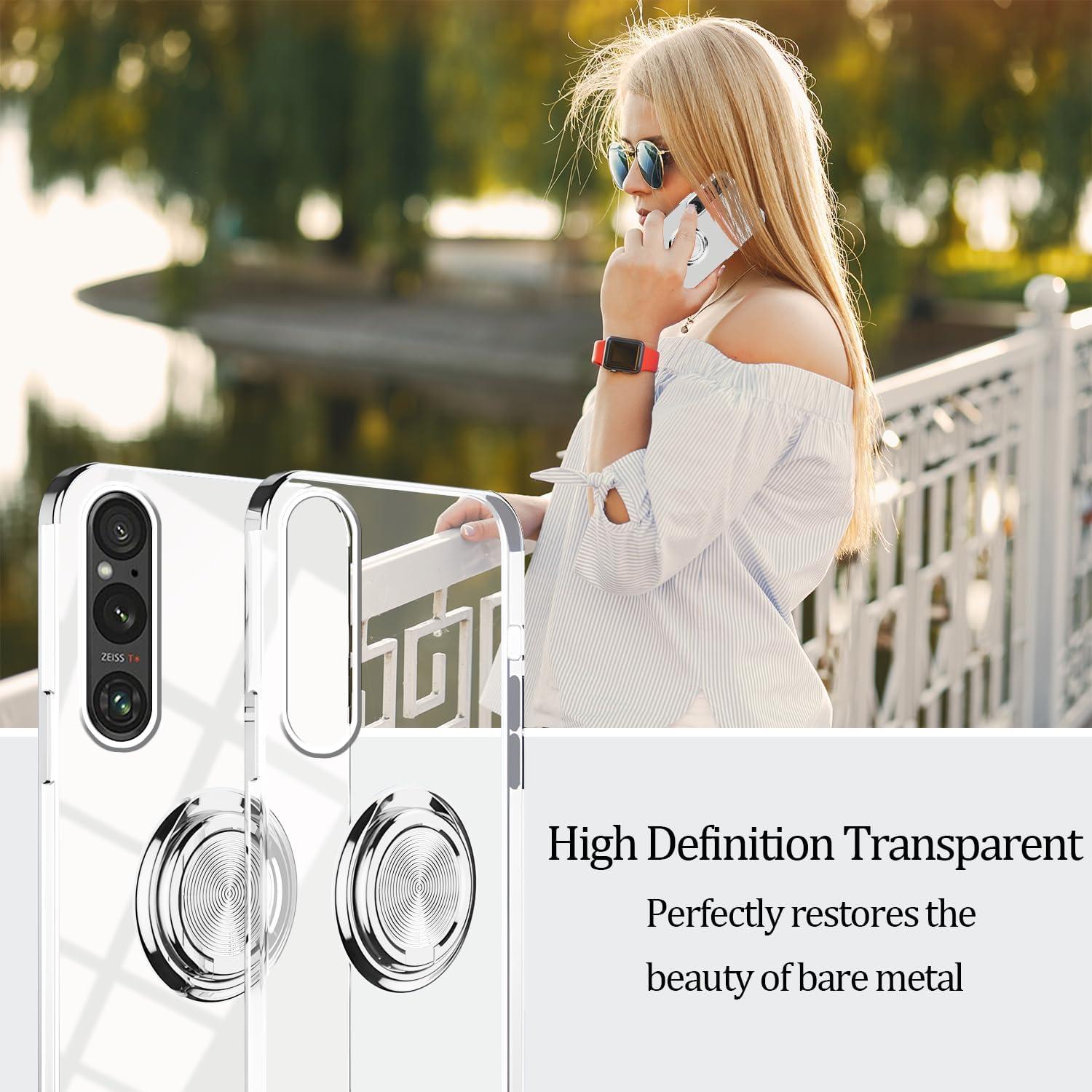 Funda Transparente con Soporte Magnético para Sony Xperia 1 VII