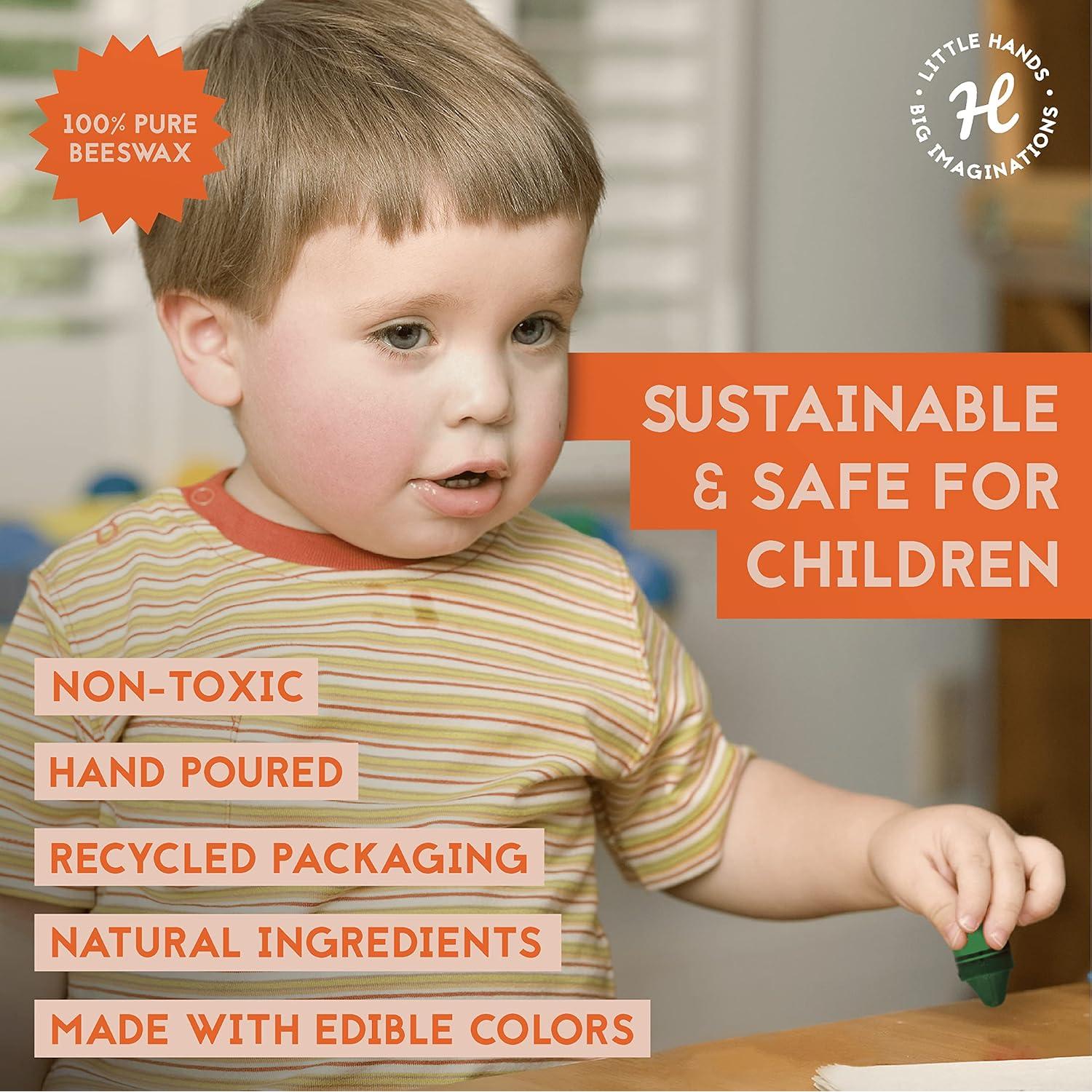 Ceras de Cera de Abeja Hieno 100% Puras Multicolor 8 Pzas