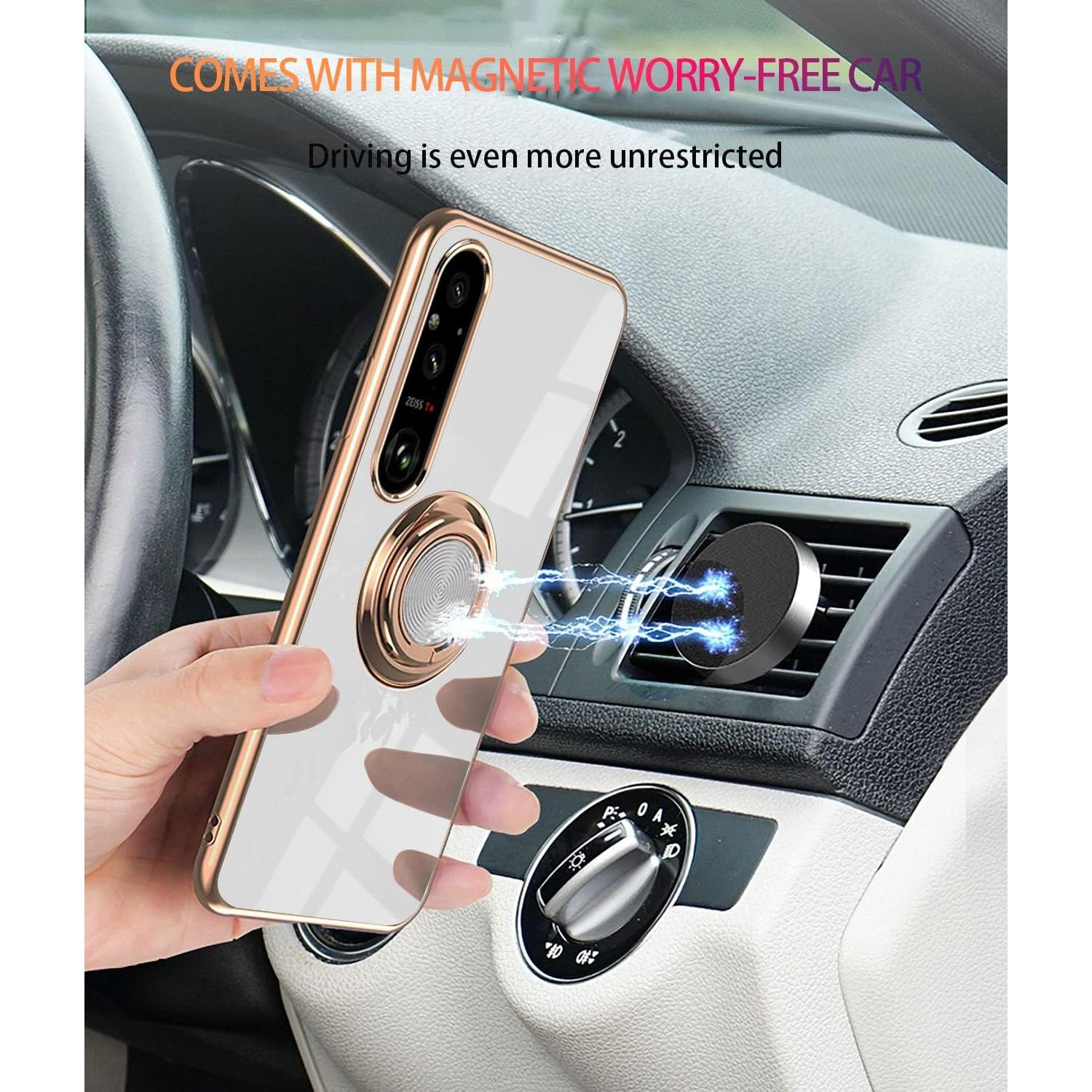 Funda de Silicona Wousunly para Sony Xperia 1 V - Blanco