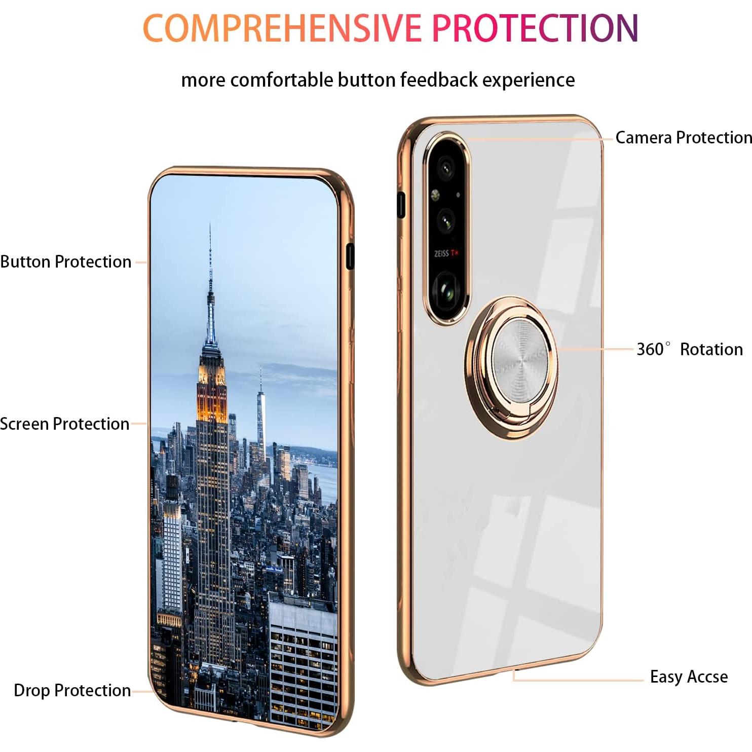 Funda de Silicona Wousunly para Sony Xperia 1 V - Blanco