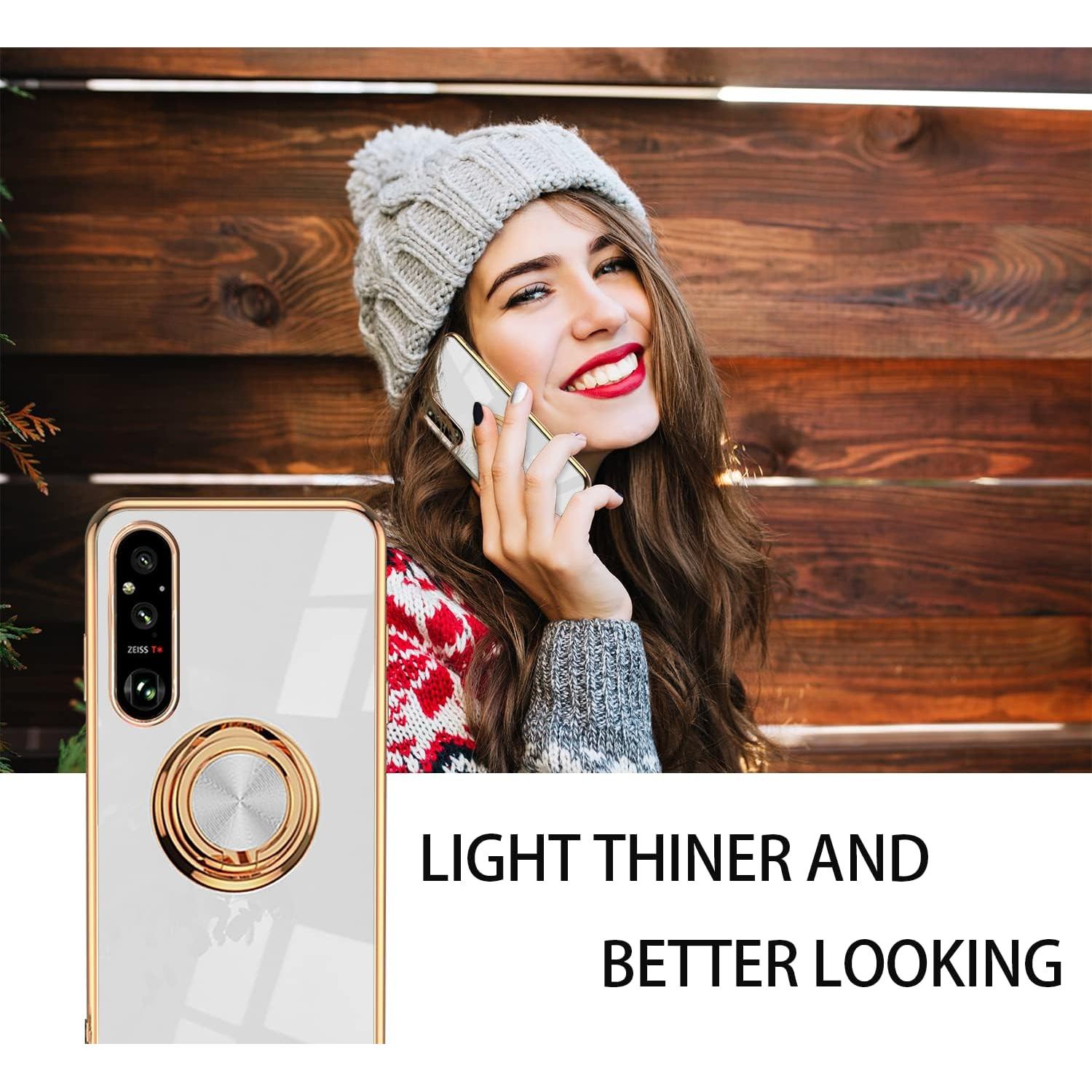 Funda de Silicona Wousunly para Sony Xperia 1 V - Blanco