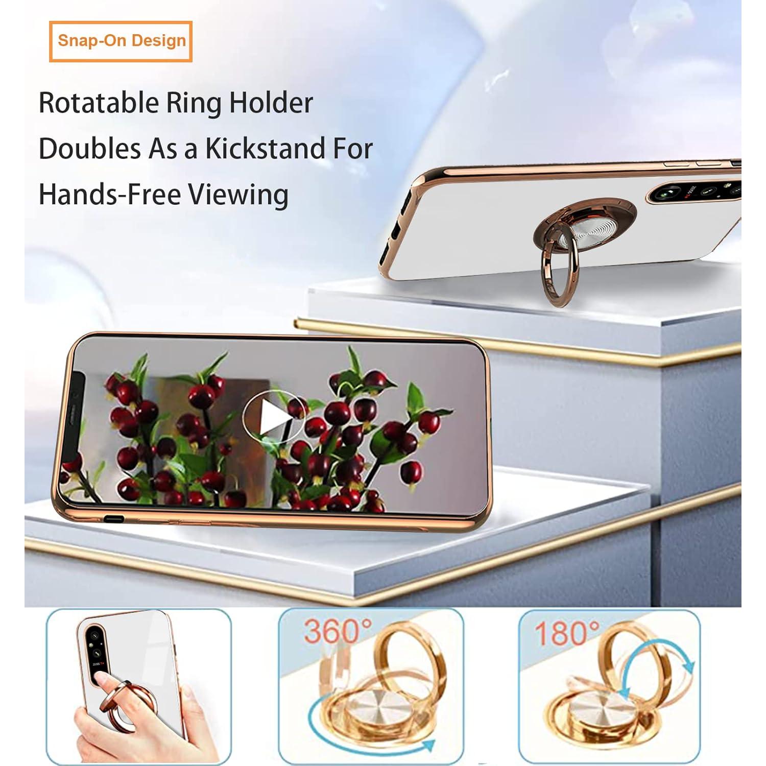 Funda de Silicona Wousunly para Sony Xperia 1 V - Blanco