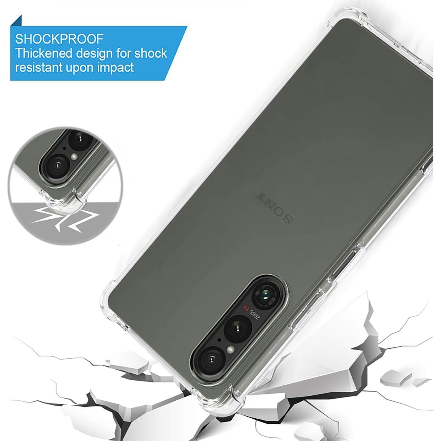 Funda protectora TPU transparente Sony Xperia 1 V 6.5"
