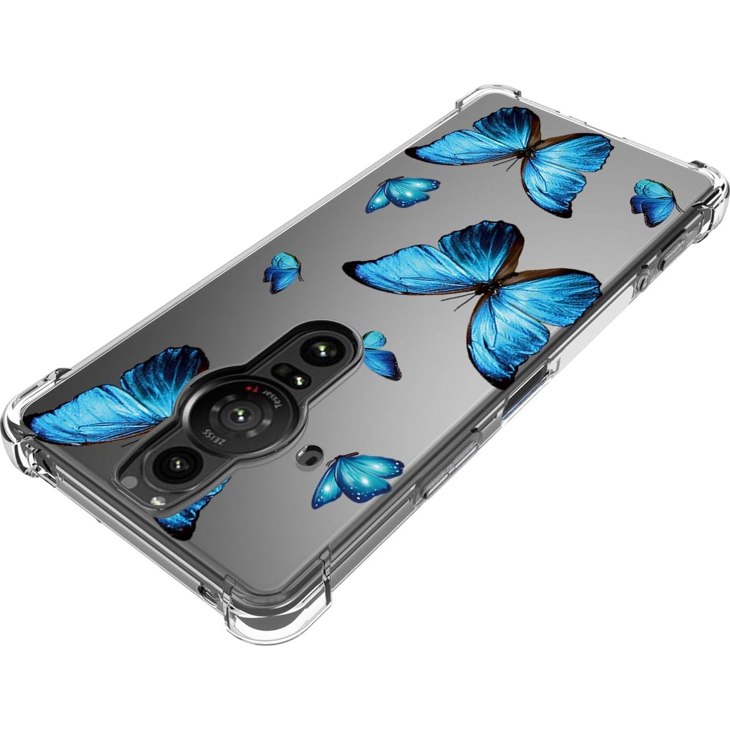 Funda Bumper TPU Sony Xperia Pro-I 5G Mariposa Azul