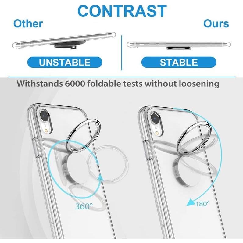 Funda Silicona Transparente Sony Xperia 1 V con Soporte 360°