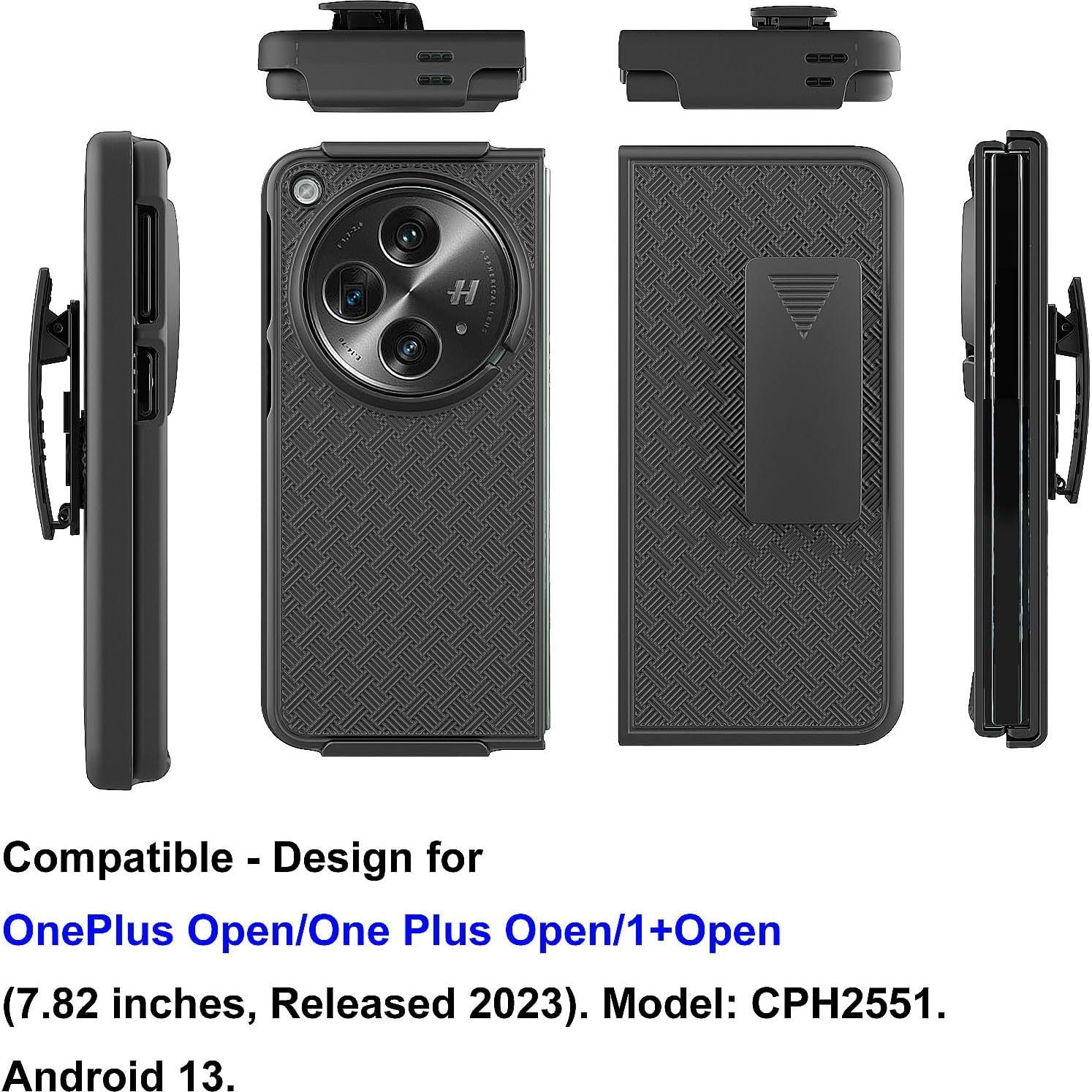 Funda Ailiber para OnePlus Open con Clip de Cintura y Protector