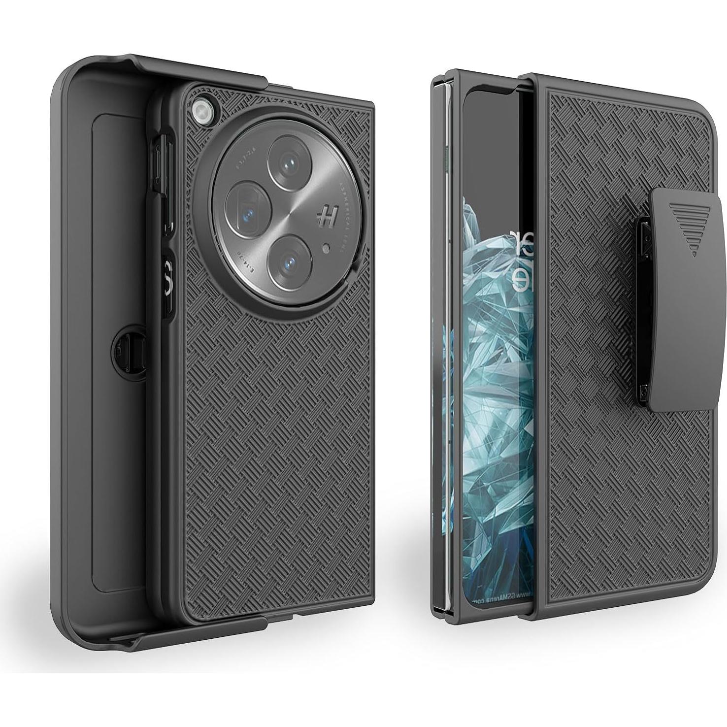 Funda Ailiber para OnePlus Open con Clip de Cintura y Protector