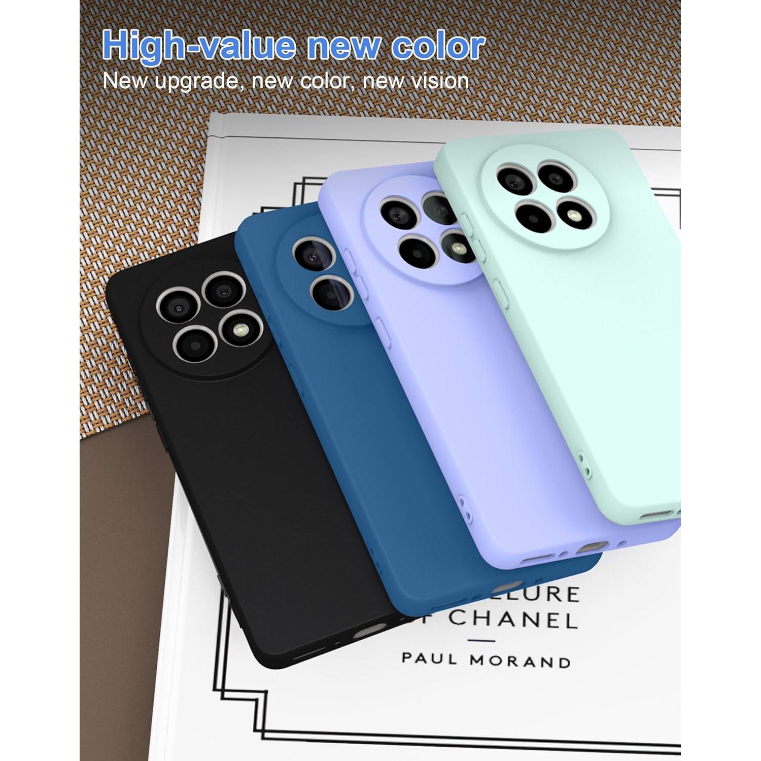 Funda de Silicona Foluu para OnePlus 13R 5G 2025 - Negra