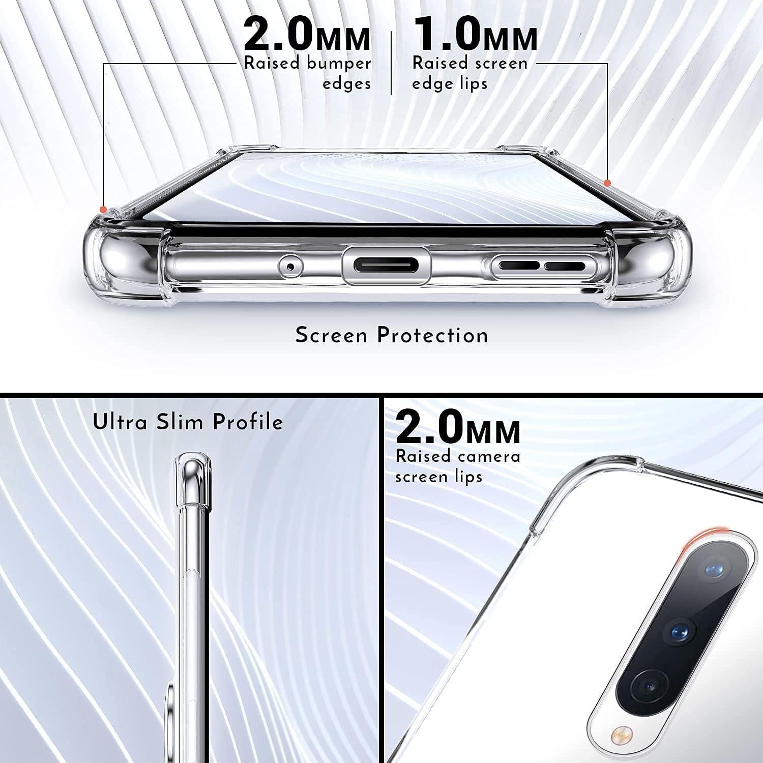 Funda Transparente Silverback para OnePlus 8 con Soporte