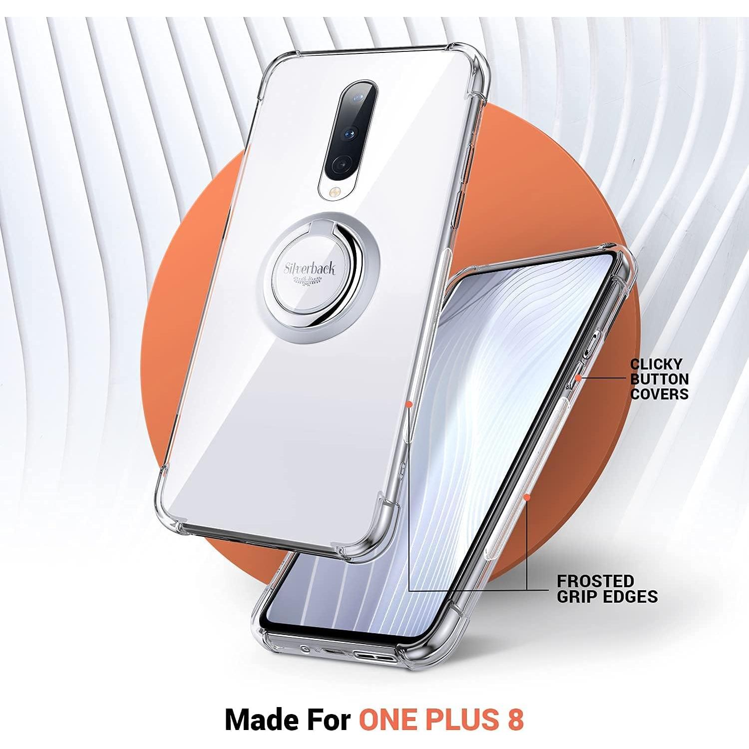 Funda Transparente Silverback para OnePlus 8 con Soporte