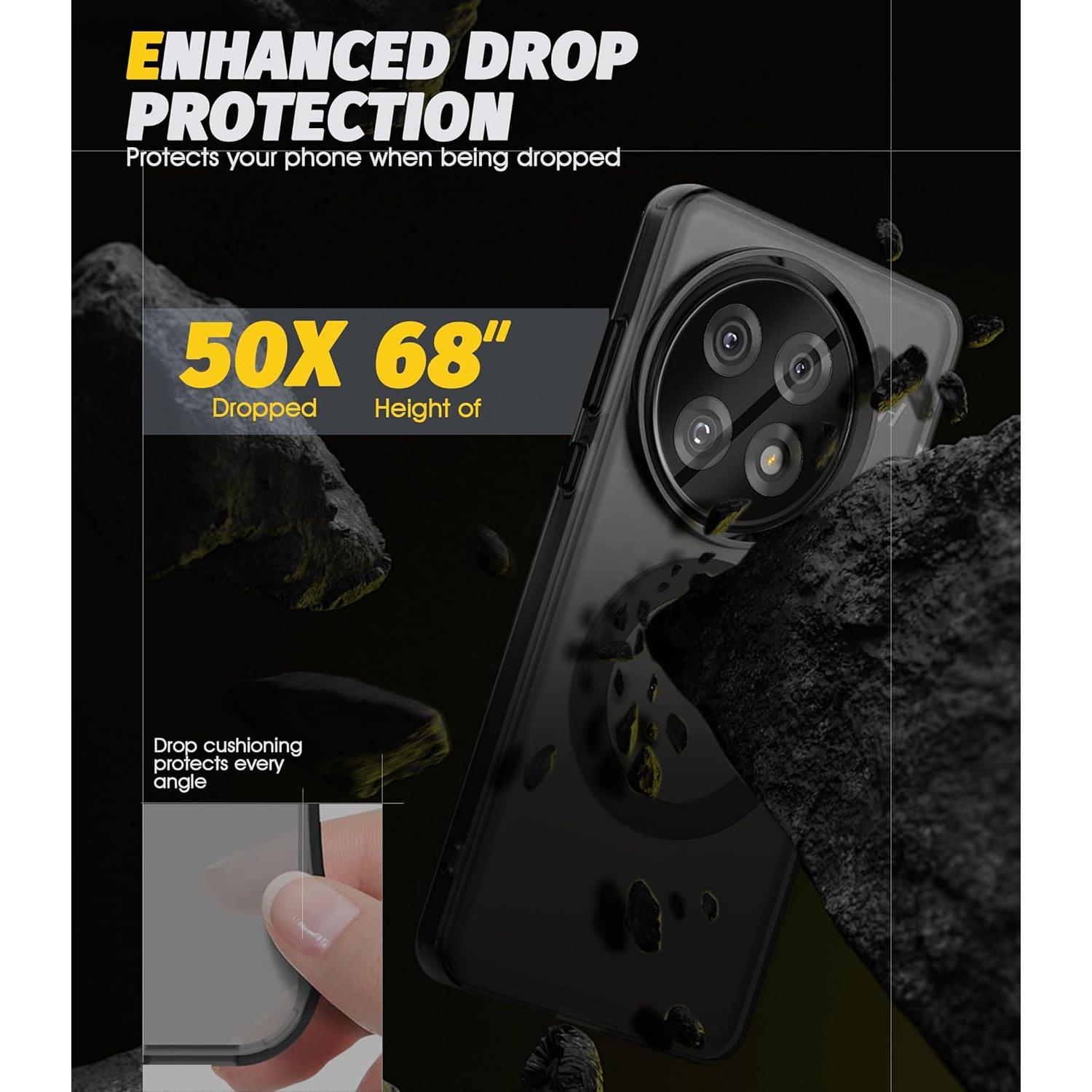 Funda Magnética Orzero para OnePlus 13 con Protector de Lente