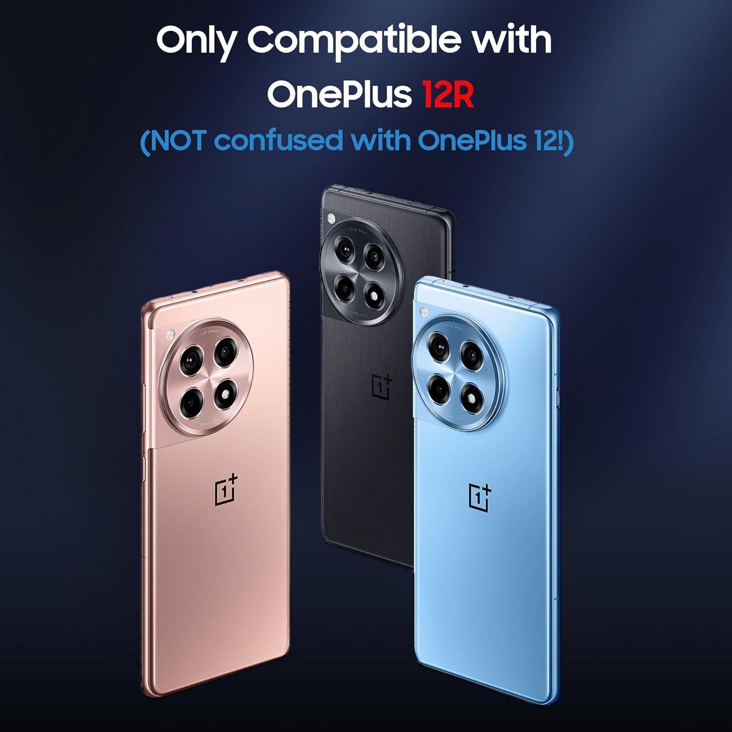 Funda para OnePlus 12R MAKAVO Antigolpes Translúcida