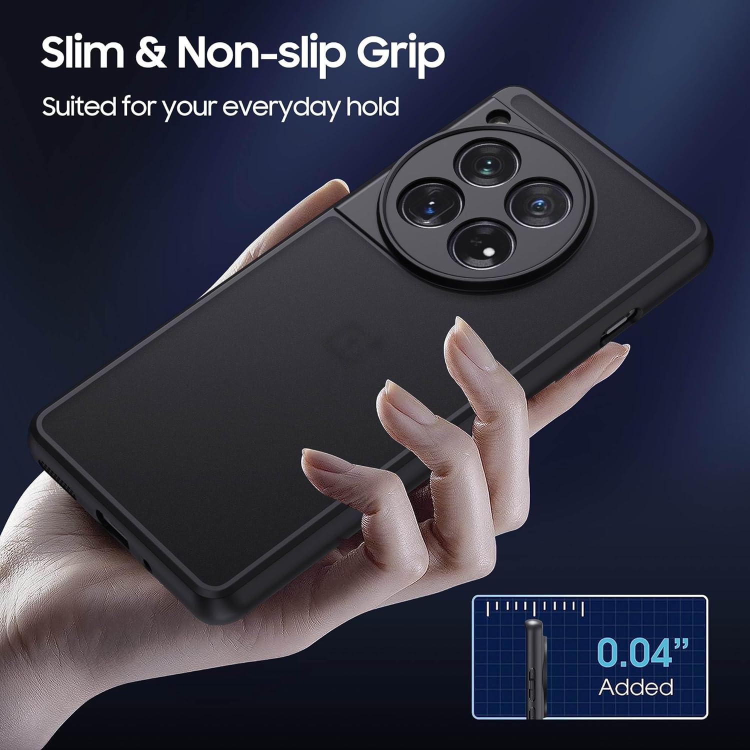 Funda para OnePlus 12R MAKAVO Antigolpes Translúcida