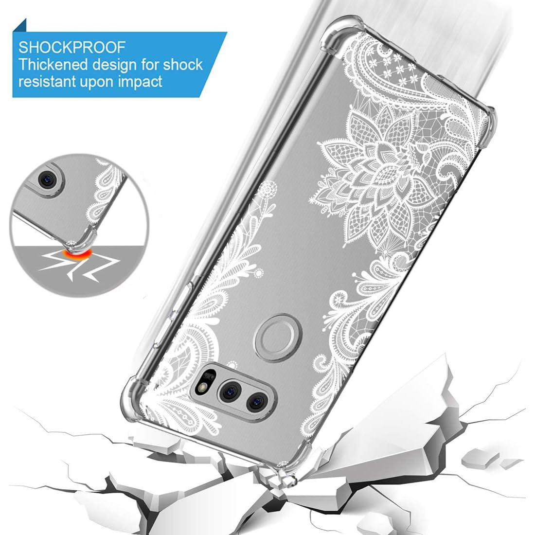 Funda TPU Transparente Floral para LG V30/V30s/V30 Plus/V35