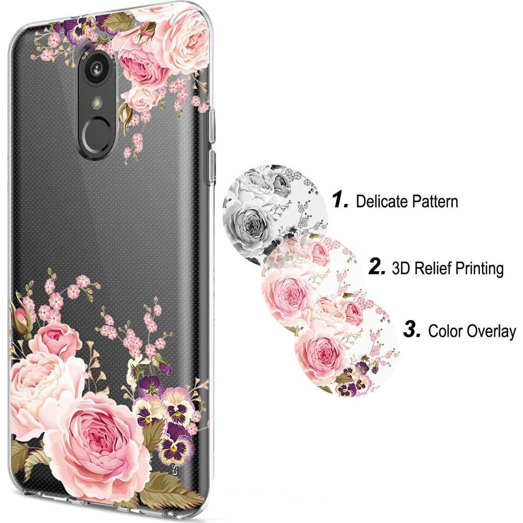 Funda TPU Rosa para LG Aristo 2/3/Tribute Dynasty - Ueokeird