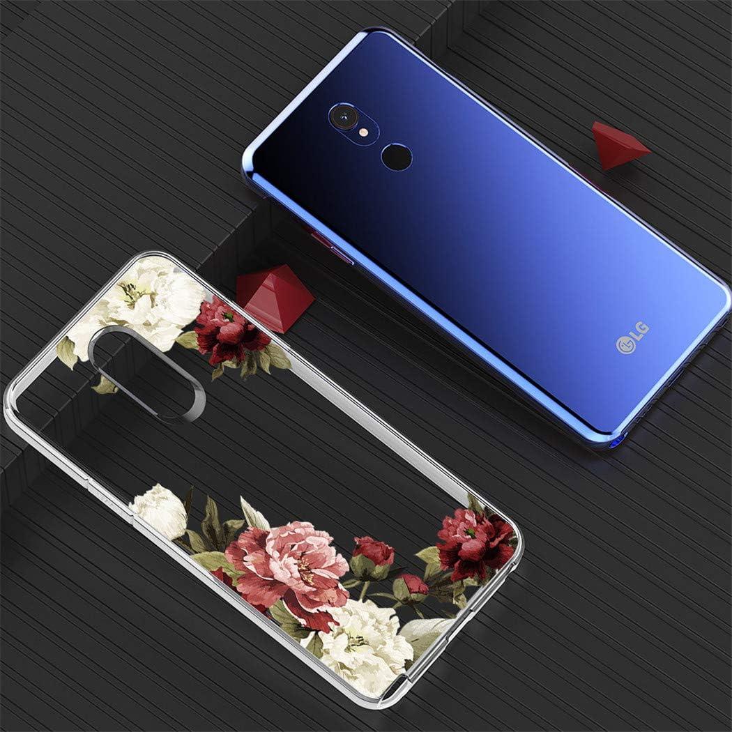 Funda TPU Transparente Floral para LG Stylo 5/5X/5V/5 Plus
