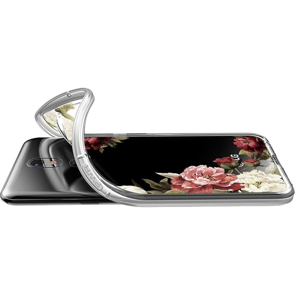 Funda TPU Transparente Floral para LG Stylo 5/5X/5V/5 Plus