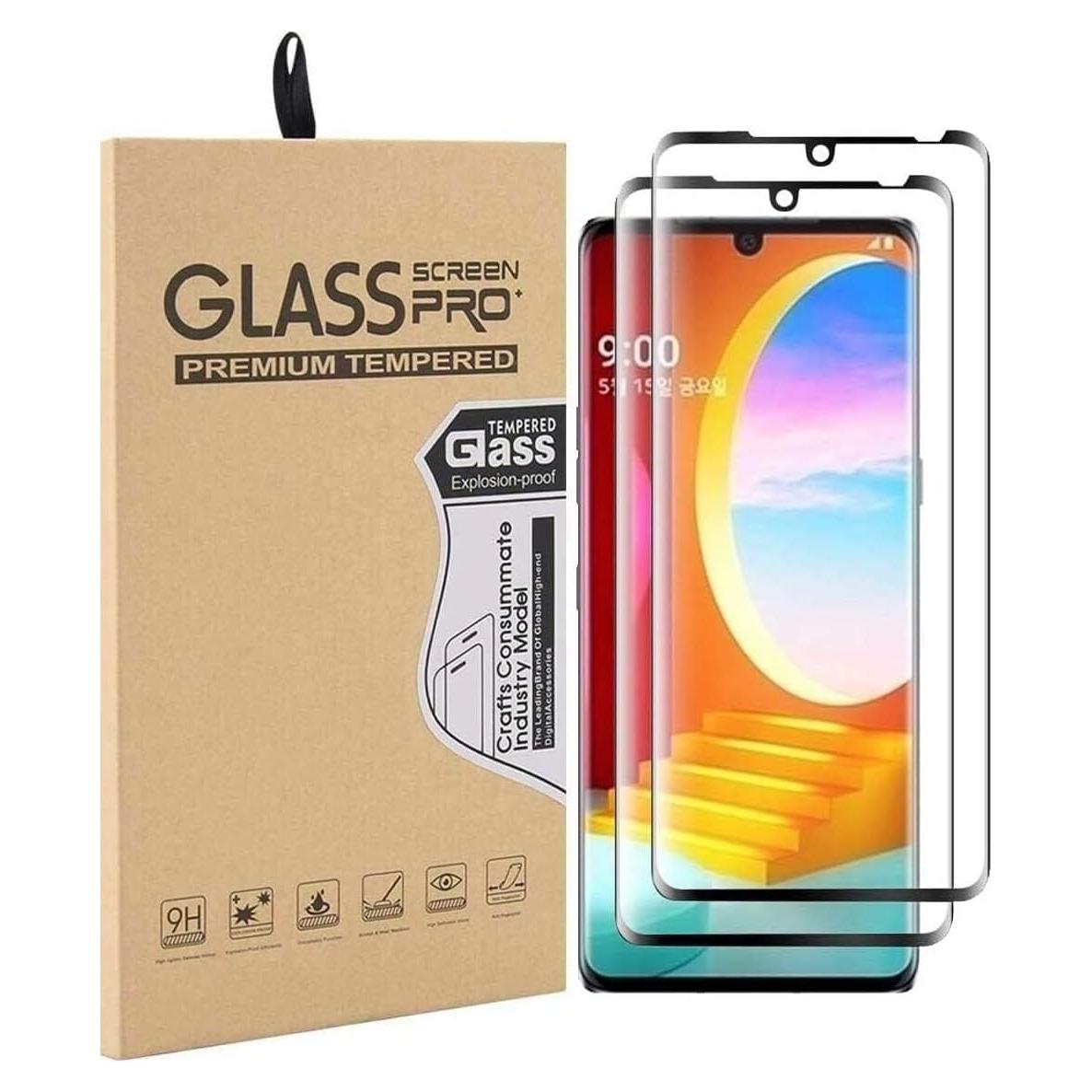 Protector de Pantalla Vidrio Templado LG Velvet 2 Piezas 9H