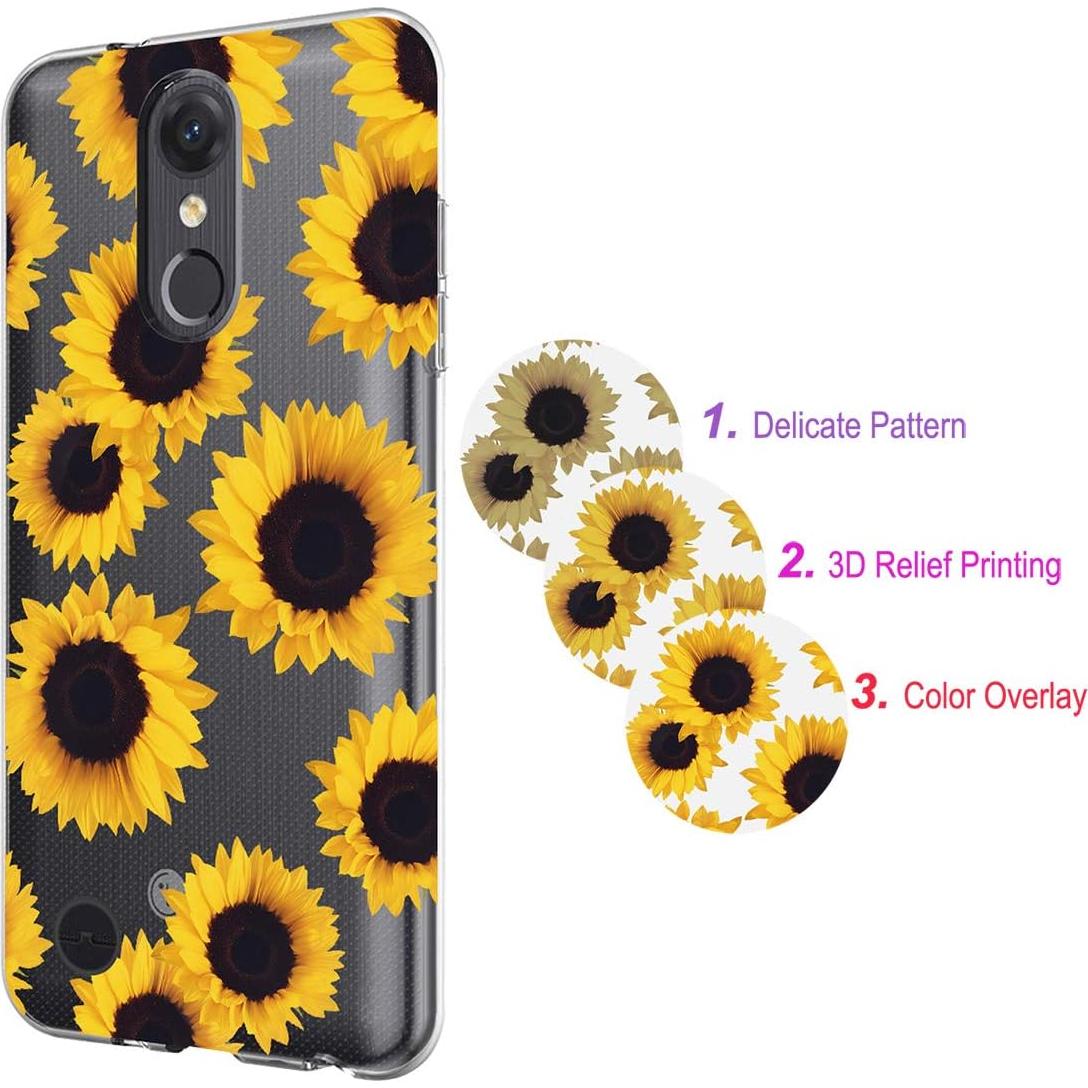 Funda TPU Clara Girasol para LG Aristo 2/3 y más