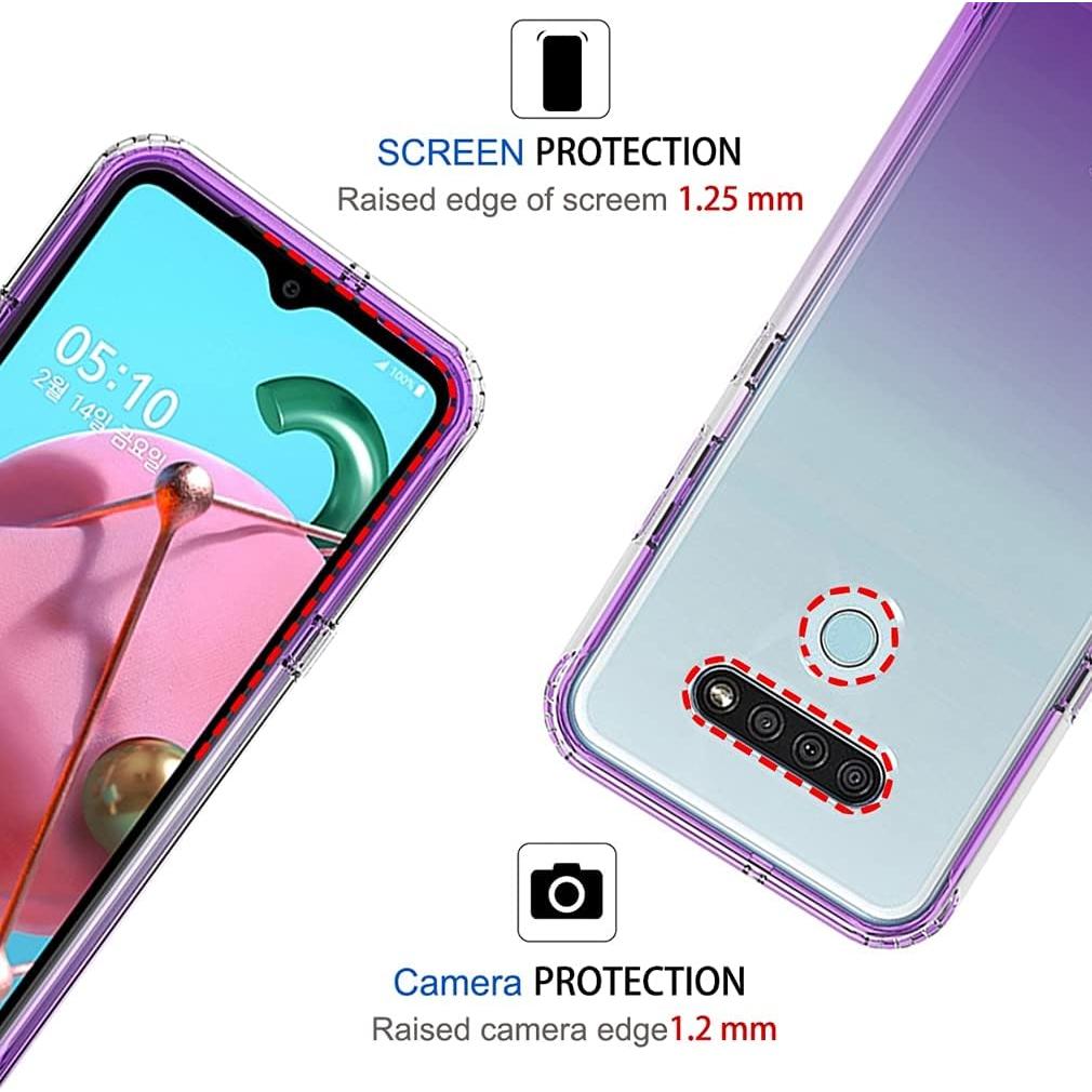 Funda Bumper Transparente LG K51/Q51 - Protección a Prueba de Golpes